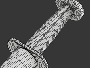 Disposable Syringe 3D Model