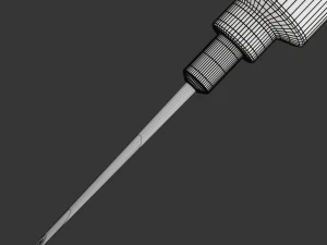 Disposable Syringe 3D Model