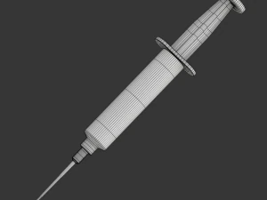 Disposable Syringe 3D Model