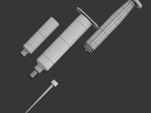 Disposable Syringe 3D Model