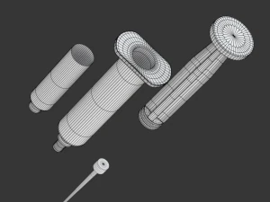 Disposable Syringe 3D Model
