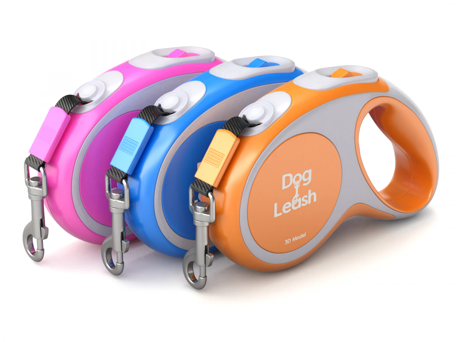 Dog Leash 3D Model .c4d .max .obj .3ds .fbx .stl .blend 