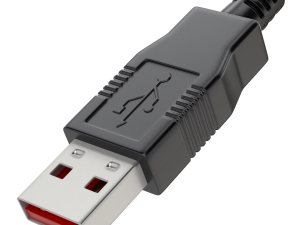 USB plug type A 3D Model