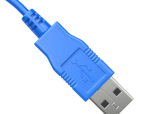 USB plug type A 3D Model