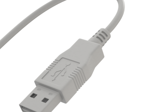 USB plug type A 3D Model
