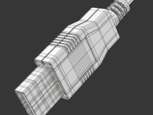 USB plug type A 3D Model