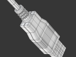USB plug type A 3D Model