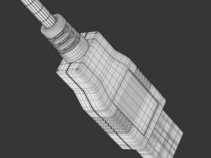 USB plug type A 3D Model