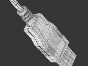 USB plug type A 3D Model