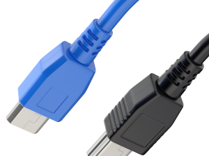 Mini USB type B and micro USB type B 3D Model