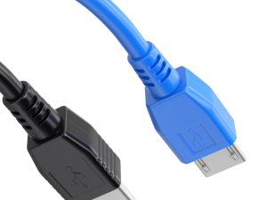Mini USB type B and micro USB type B 3D Model