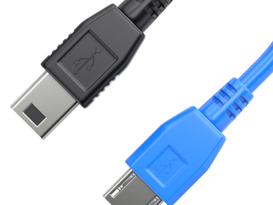 Mini USB type B and micro USB type B 3D Model