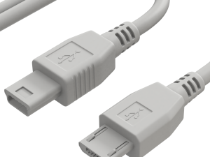 Mini USB type B and micro USB type B 3D Model