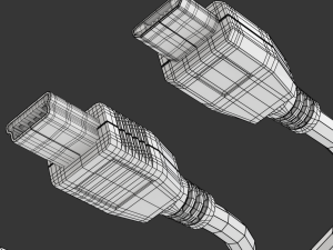Mini USB type B and micro USB type B 3D Model