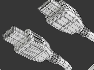 Mini USB type B and micro USB type B 3D Model