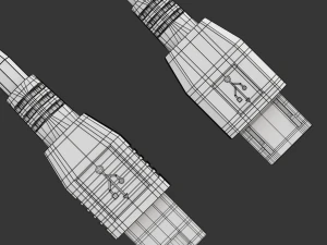 Mini USB type B and micro USB type B 3D Model