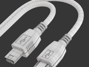 Mini USB type B and micro USB type B 3D Model