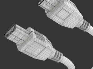 Mini USB type B and micro USB type B 3D Model
