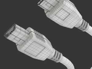 Mini USB type B and micro USB type B 3D Model