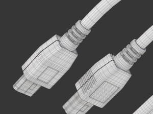 Mini USB type B and micro USB type B 3D Model