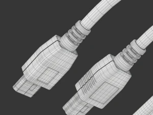 Mini USB type B and micro USB type B 3D Model