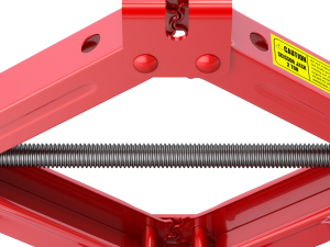 Scissor Jack with Car Wheel Modelo 3D