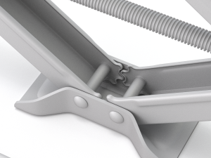 Scissor Jack with Car Wheel Modelo 3D