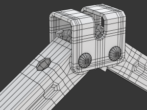 Scissor Jack with Car Wheel Modelo 3D