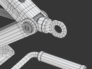 Scissor Jack with Car Wheel Modelo 3D