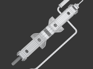 Scissor Jack with Car Wheel Modelo 3D