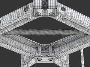 Scissor Jack with Car Wheel Modelo 3D