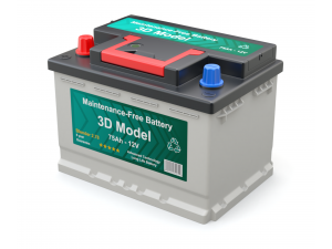 Car Battery 3Dモデル