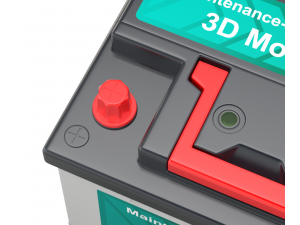 Car Battery Model 3D