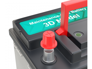 Car Battery Model 3D