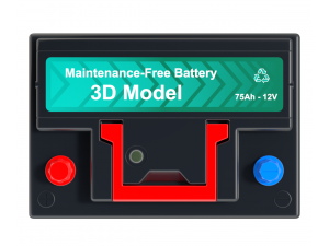Car Battery Model 3D