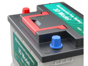 Car Battery Model 3D