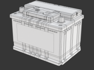 Car Battery Model 3D