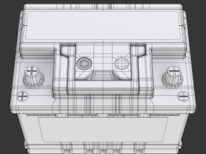 Car Battery Model 3D