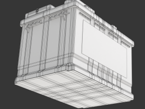 Car Battery Model 3D