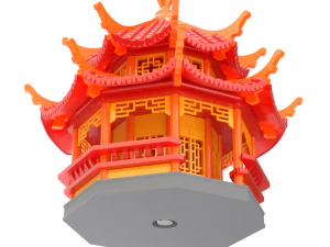 Pagode para impress&atilde;o Modelo de Impressão 3D