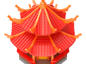 Printable Pagoda Model do druku 3D