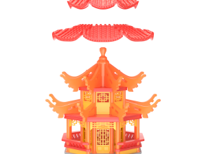 Printable Pagoda Model do druku 3D