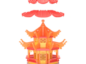 Pagode para impress&atilde;o Modelo de Impressão 3D