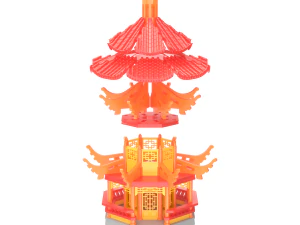 Pagode para impress&atilde;o Modelo de Impressão 3D