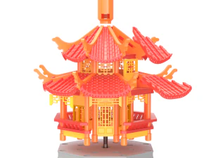 Pagode para impress&atilde;o Modelo de Impressão 3D