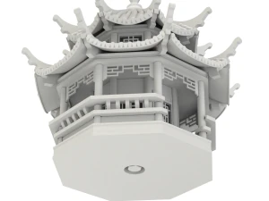 Pagode para impress&atilde;o Modelo de Impressão 3D
