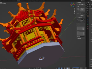 Pagode para impress&atilde;o Modelo de Impressão 3D