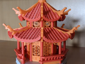 Pagode para impress&atilde;o Modelo de Impressão 3D