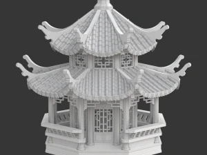 Pagode para impress&atilde;o Modelo de Impressão 3D