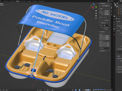 Pedal Boat Modelo 3D